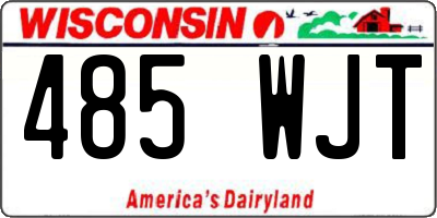 WI license plate 485WJT