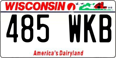 WI license plate 485WKB