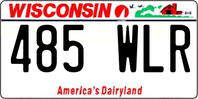 WI license plate 485WLR
