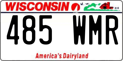 WI license plate 485WMR