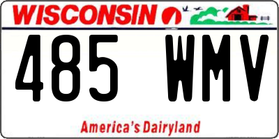 WI license plate 485WMV