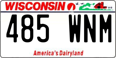 WI license plate 485WNM