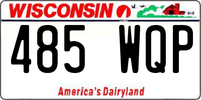WI license plate 485WQP
