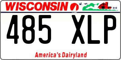 WI license plate 485XLP