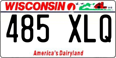 WI license plate 485XLQ