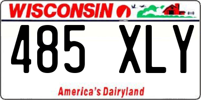 WI license plate 485XLY