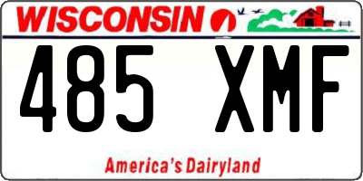 WI license plate 485XMF