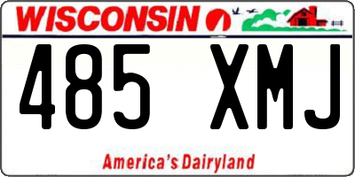 WI license plate 485XMJ