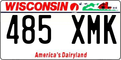 WI license plate 485XMK