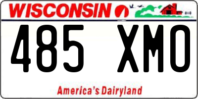 WI license plate 485XMO