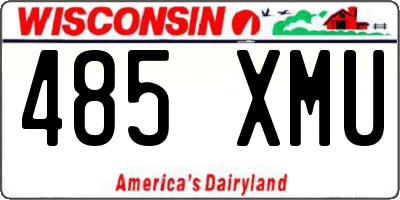 WI license plate 485XMU