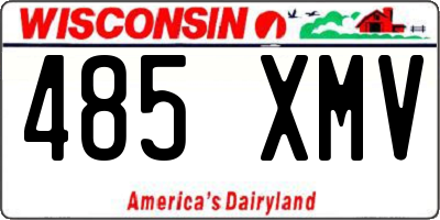 WI license plate 485XMV