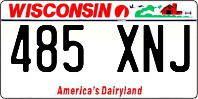 WI license plate 485XNJ