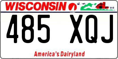 WI license plate 485XQJ