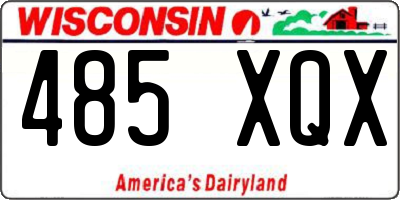 WI license plate 485XQX
