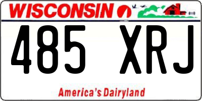 WI license plate 485XRJ