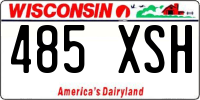 WI license plate 485XSH