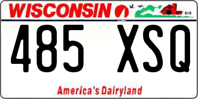 WI license plate 485XSQ