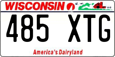 WI license plate 485XTG