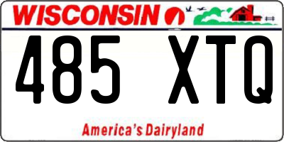 WI license plate 485XTQ