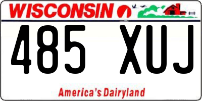 WI license plate 485XUJ