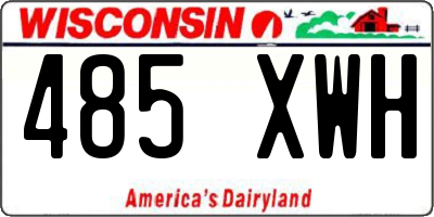 WI license plate 485XWH