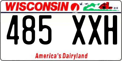 WI license plate 485XXH
