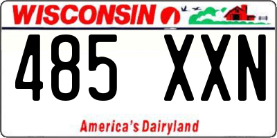 WI license plate 485XXN
