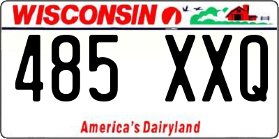 WI license plate 485XXQ