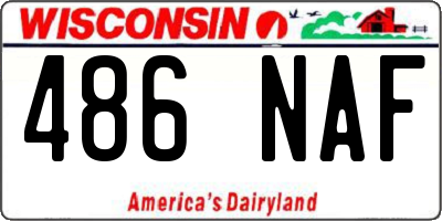 WI license plate 486NAF