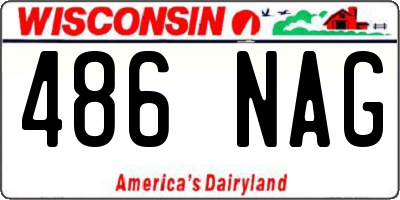 WI license plate 486NAG