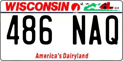 WI license plate 486NAQ