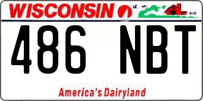 WI license plate 486NBT