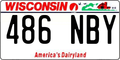 WI license plate 486NBY