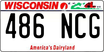 WI license plate 486NCG