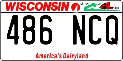 WI license plate 486NCQ