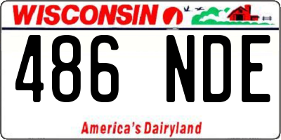 WI license plate 486NDE