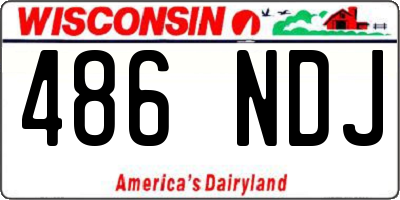 WI license plate 486NDJ