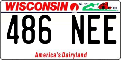 WI license plate 486NEE