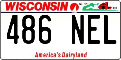 WI license plate 486NEL