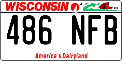 WI license plate 486NFB