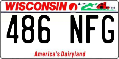 WI license plate 486NFG