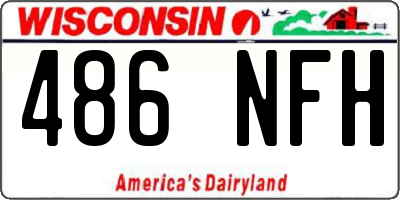 WI license plate 486NFH