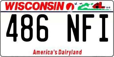 WI license plate 486NFI