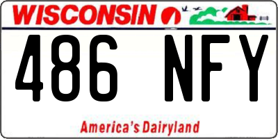 WI license plate 486NFY