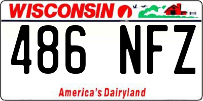 WI license plate 486NFZ
