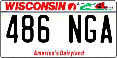 WI license plate 486NGA