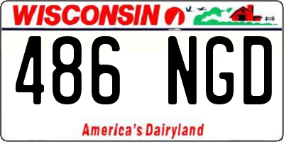 WI license plate 486NGD