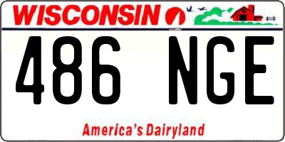 WI license plate 486NGE