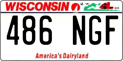 WI license plate 486NGF